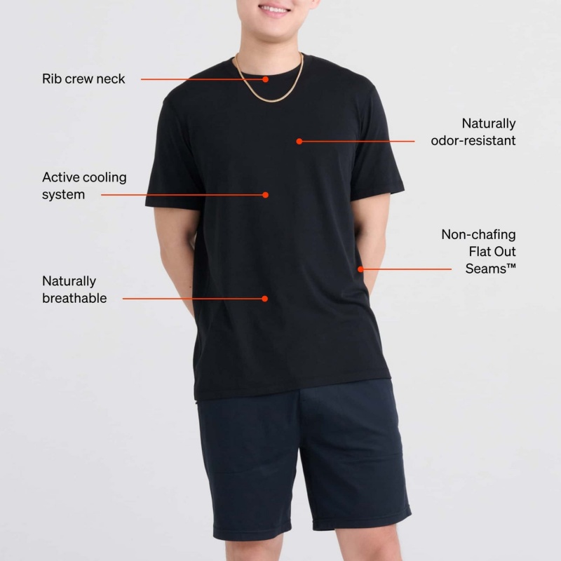 Saxx DropTemp™ Cooling Cotton T Shirts | 3147-FURHT